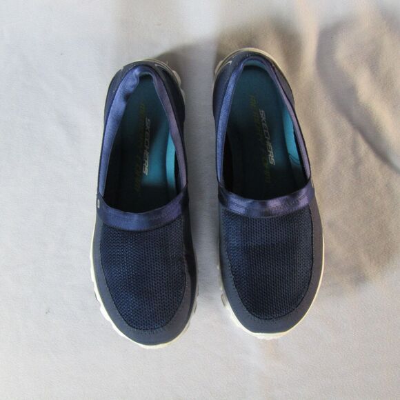 Skechers Memory Foam Mesh Walking Shoes Blue Size 9 - Picture 7 of 8